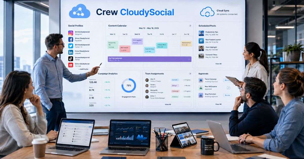 Crew CloudySocial: Smarter Social Media Teamwork 